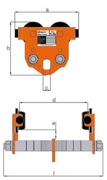 hacketts push travel trolley